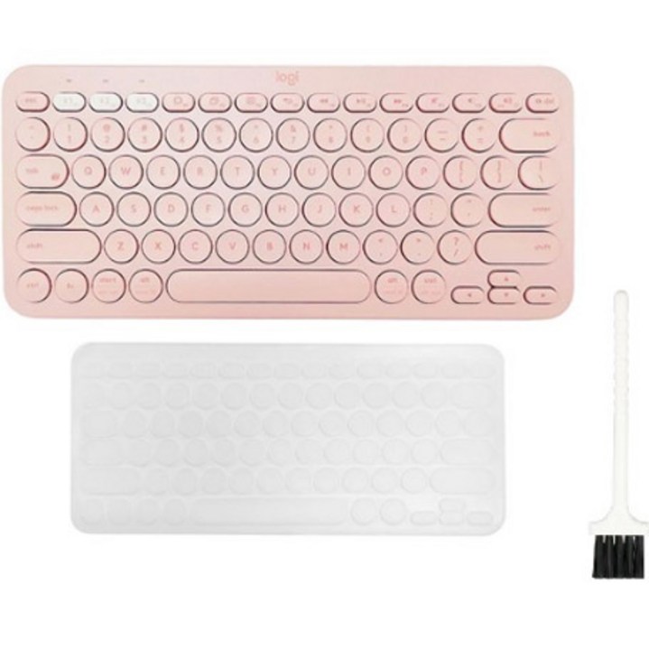 로지텍 K380 멀티 디바이스 블루투스 키보드  한글 키스킨  청소솔