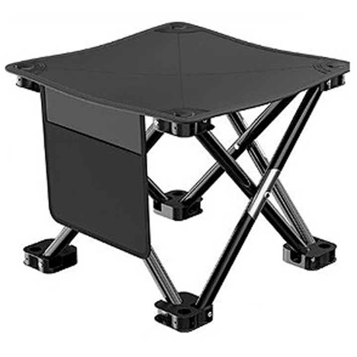 대한 휴대용 초경량 접이식 낚시 캠핑 체어, 블랙, 1개