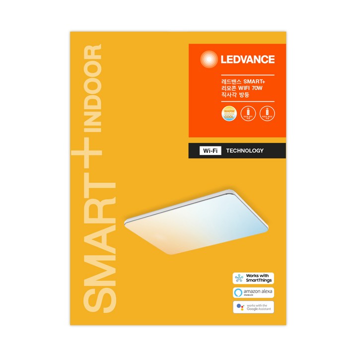 레드밴스 스마트 LED 리모컨 와이파이 색상조절 직사각방등 70W 레드밴스 스마트 LED 리모컨 와이파이 색상조절 직사각방등 70W