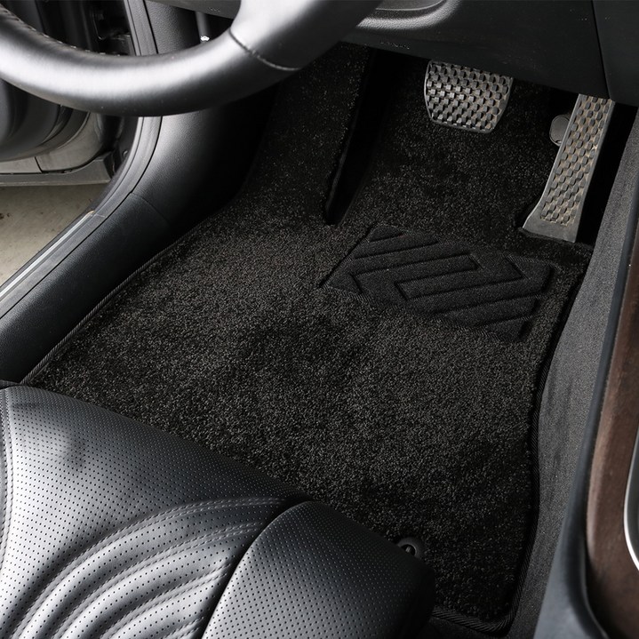 3W 에코라이너 패브릭 카매트 1  2열 세트, 현대 캐스퍼 2021.9, 나이트블랙