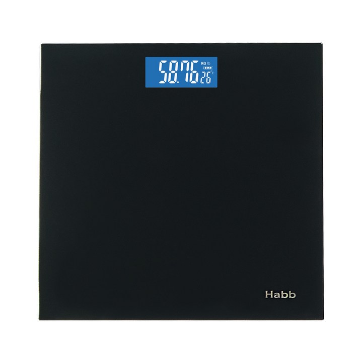 하비비 디지털 LCD 체중계, CTR-BS8012, 1개, Black