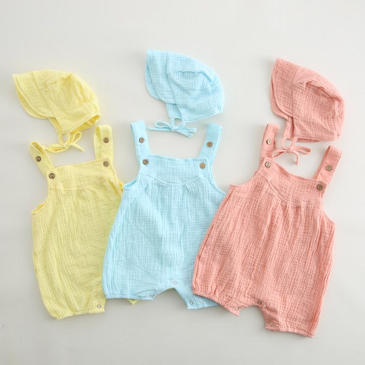 아이엠베베 해맑은 베베슈트보넷세트 돌 백일 여자 아기옷 유아 여름외출복