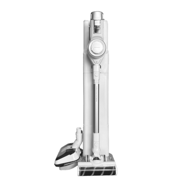 쿠쿠 파워클론 AII clean 스테이션 무선청소기 CVCAFFEM1430NW 화이트 물걸레포함 먼지감지센서 LED 자동먼지통비움 대용량배터리