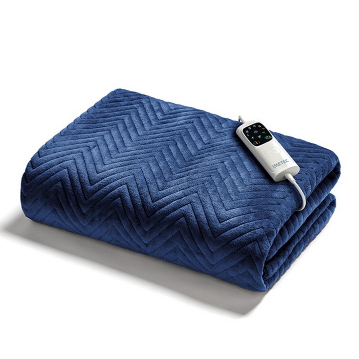 이메텍 이탈리아 프리미엄 벨벳 전기담요 오버블랑켓 네이비블루 GOK-098