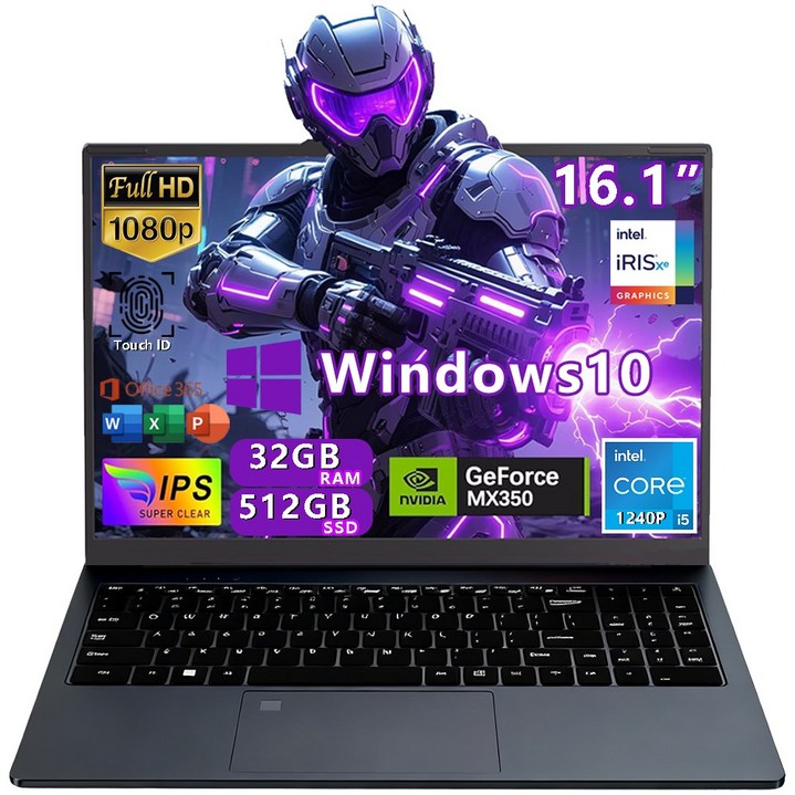 16.1인치  게이밍 노트북 I5-1240P NVIDIA Geforce MX350 32/512 게이밍 NVIDIA 인강용 사무용 노트북 노트북 핫딜