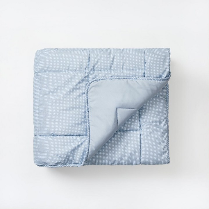 JAJU 모노 도트 피치스킨 차렵이불D블루  185997