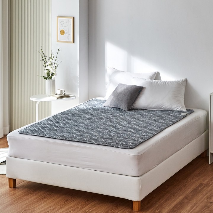 [2026년형] 한일의료기 원적외선 프리미엄 탄소열선 전기요 ,그레이 트리 (대형, 2인용, 135*180 CM), 그레이, 135 x 180cm