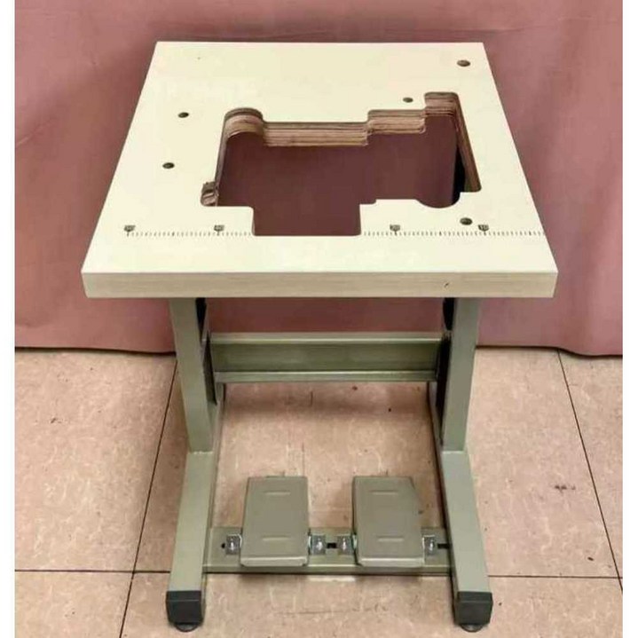 재봉틀 책상 봉제대 산업용 테이블 미니 수선집 드라이브 받침 구형 공업 원목 미싱 재봉