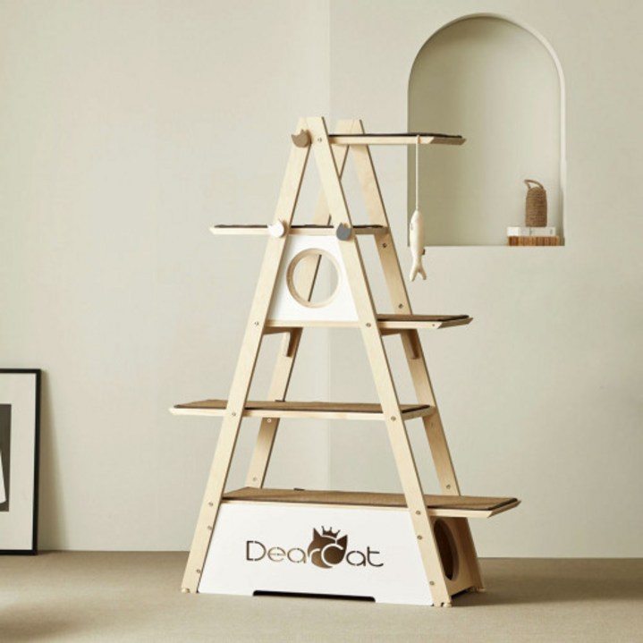 디어캣 A-Line(에이라인) 원목 캣폴 대형 캣타워