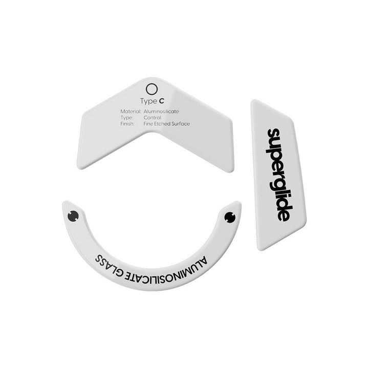 펄사 로지텍 G502X 전용 슈퍼글라이드 글라스 마우스 피트 Type-C 무광, 화이트, L5XSGW2