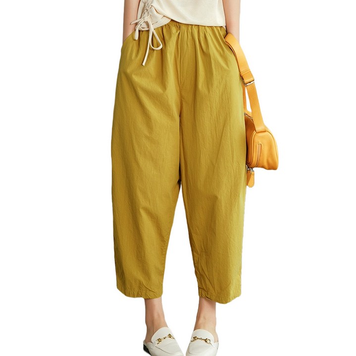 퀸앤조이 교복처럼 입는 편안한 밴딩 하렘 팬츠