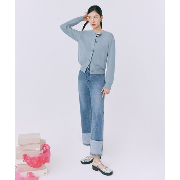 더엣지 25 SS 롤업 디테일 데님팬츠