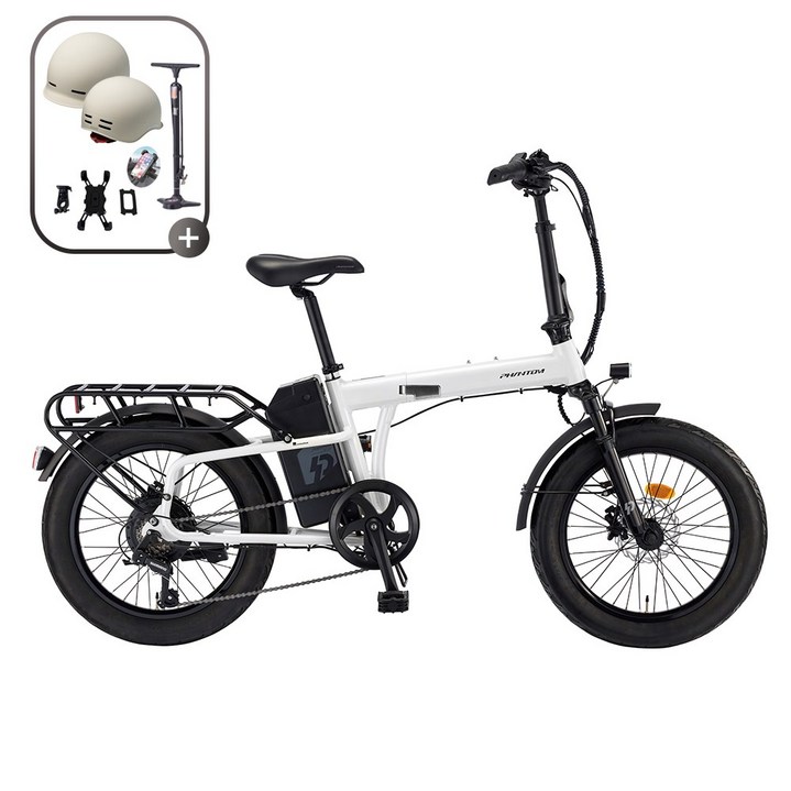 삼천리 2026 20 팬텀 폴라리스 2.0 전기자전거 폴딩 접이식 자전거, 펄 화이트, 알루미늄