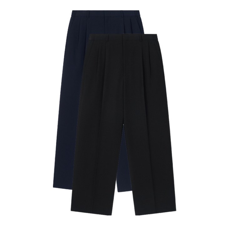 바톨리니 남성용 히든밴딩 와이드핏 데일리 와이드 슬랙스 팬츠 M6XL