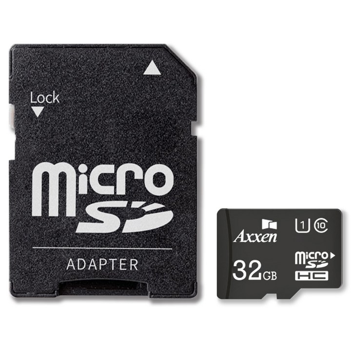 sd카드16g 액센 프리미엄 마이크로 SD카드 + 어댑터 세트 MSD22, 32GB