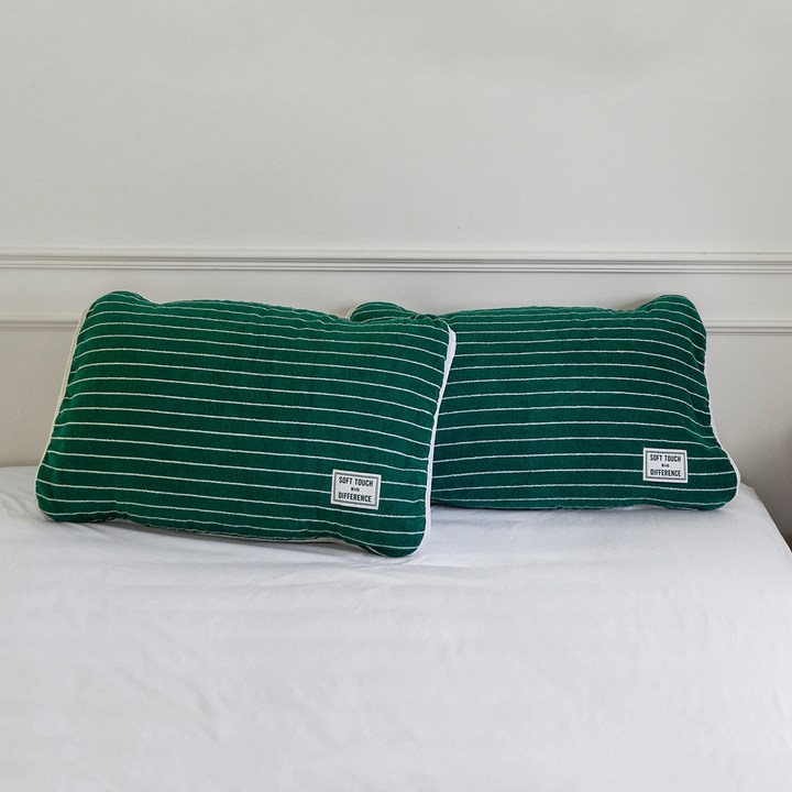 쁘리엘르 스누비 면 타올 덮개형 베개 커버