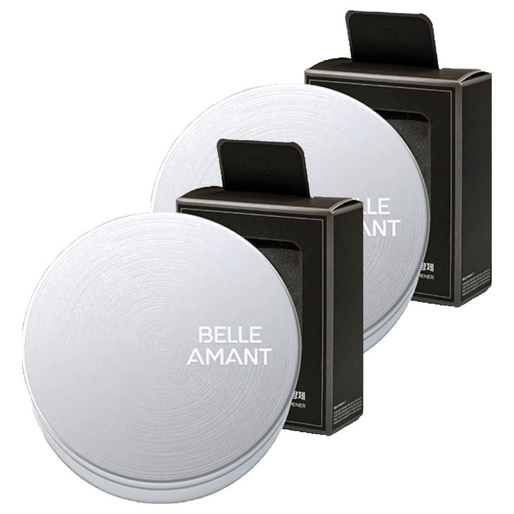 벨르아망 시그니쳐 차량용 방향제 실버, 2개, 미드섬머나잇