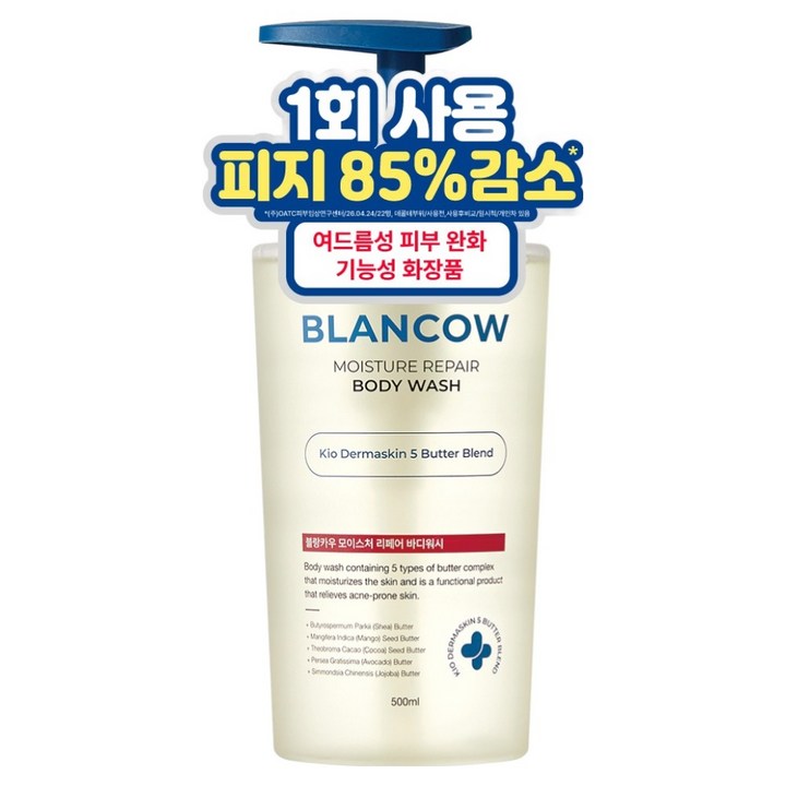 블랑카우 BHA 여드름 기능성 바디워시, 1개, 500ml