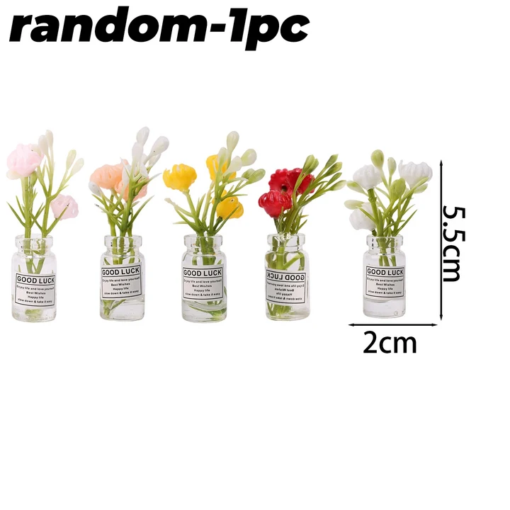 새로운 미니 세라믹 작은 꽃병 냉장고 스티커 크리에이티브 3D 입체 홈 장식 자석 홈 장식 항목 냉장고