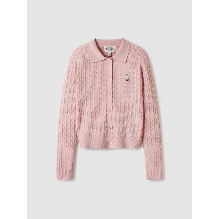 후아유 여성 Steve Collar-neck Button Cardigan WHCKE2384F