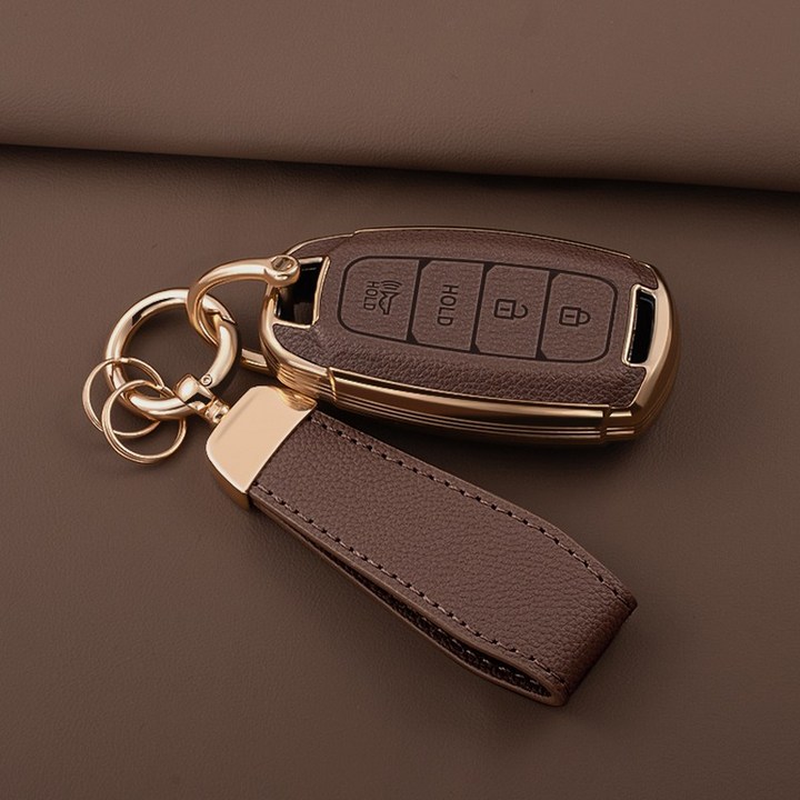 HAKO 소프트 가죽TPU 키케이스키홀더 현대호환 4버튼