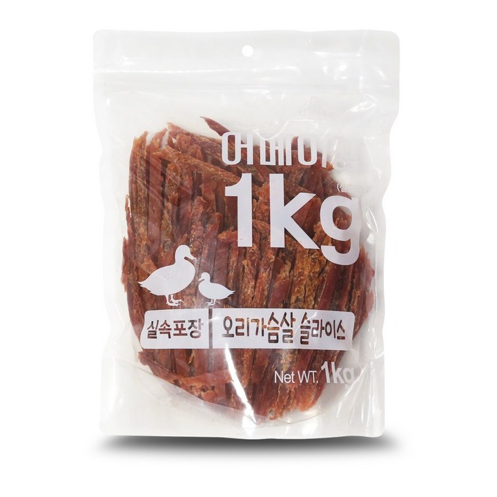 펫레터 어메이징 대용량 강아지 간식, 오리 슬라이스, 1kg, 1개 펫레터 어메이징 대용량 강아지 간식, 오리 슬라이스, 1kg, 1개