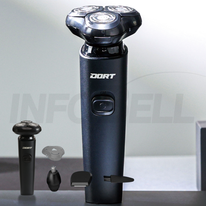 TV홈쇼핑정품 인포벨 독일 도르트 3헤드 전기면도기 남성 전동면도기 방수 충전식 입체 쉐이버, DMS7