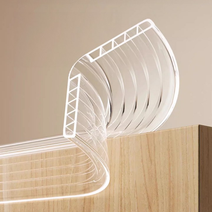 비비앤비비 에어쿠션 모서리보호대 충격방지 가족 안전용품 2m, 1개, 투명