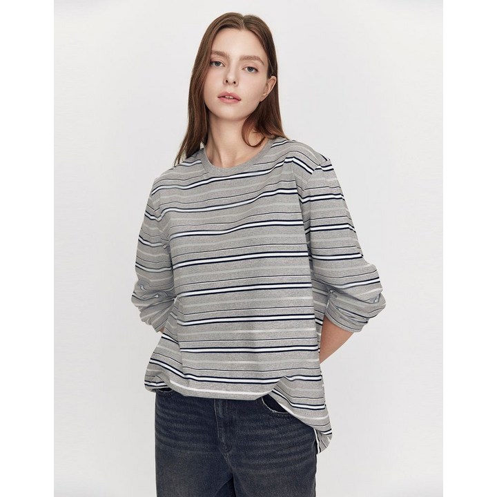 GIORDANO 멀티 스트라이프 긴팔티 325909 3color