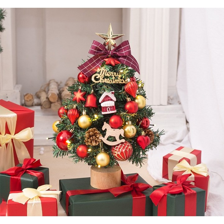크리스마스트리 장식 전구 나무 미니 트리 DIY 풀세트 45cm-50cm