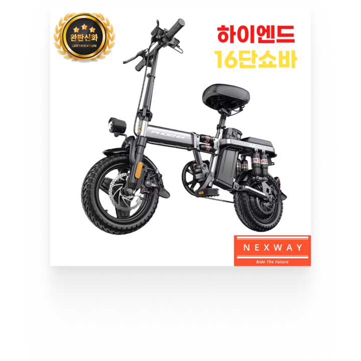 넥스웨이 Z01 접이식 전기자전거 자토바이 48V 폴딩 고출력 출퇴근용 배달용