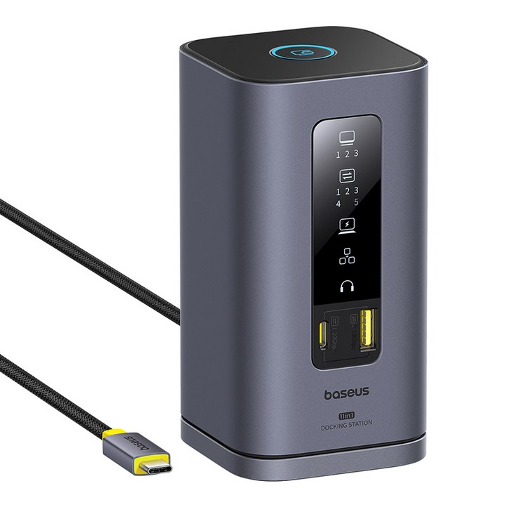 베이스어스 스페이스메이트 11포트 맥북독 트리플 디스플레이 C타입100W 도킹스테이션 베이스어스 스페이스메이트 11포트 맥북독 트리플 디스플레이 C타입100W 도킹스테이션