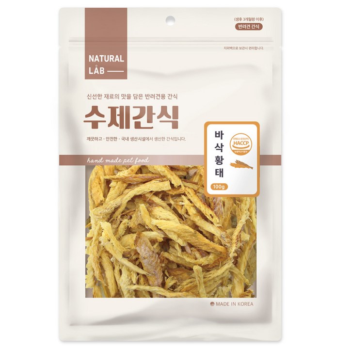 내츄럴랩 바삭 수제 강아지 간식 내츄럴랩 바삭 수제 강아지 간식