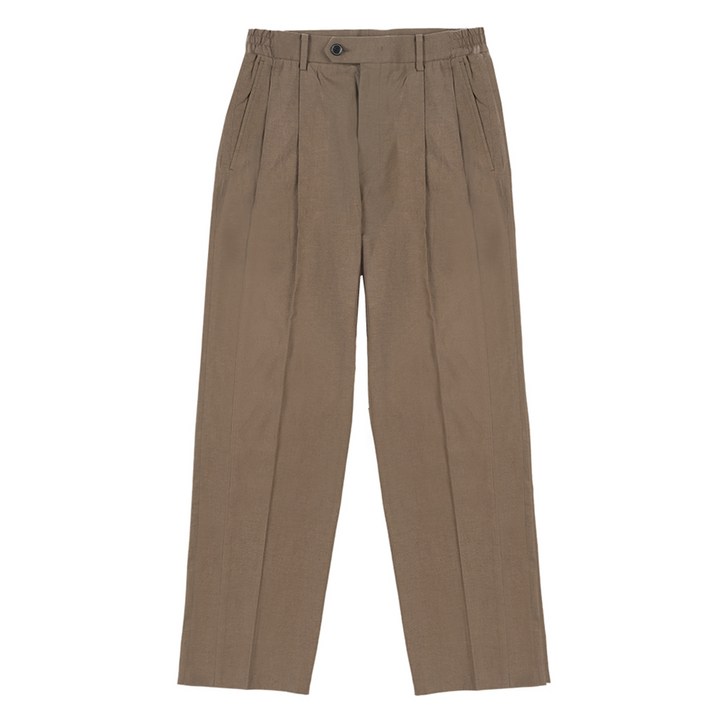 디오퍼짓사이트 남성용 통기성 린넨 투턱 테이퍼드 FIT 셋업 팬츠 XF305L2M0