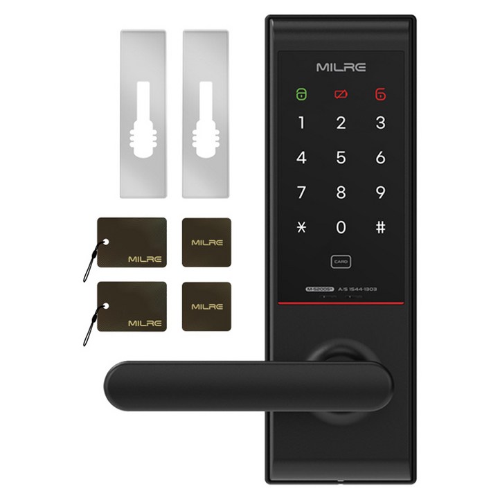 밀레시스텍 무타공 번호전용 디지털 도어락 MI-5200S Plus, MI-5200S Plus, 방문설치