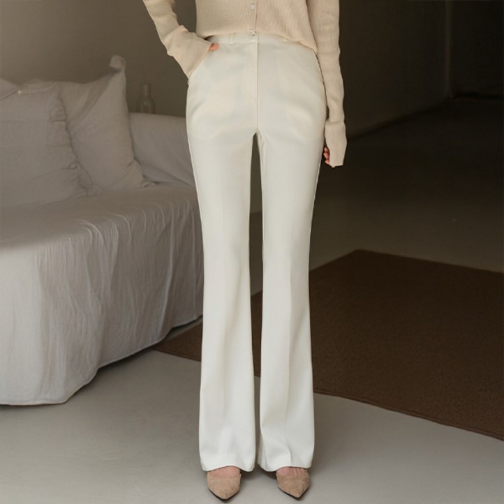 여성용 숏기본롱 기장 포튼 히든밴딩 핀턱 슬랙스 부츠컷 53SL678