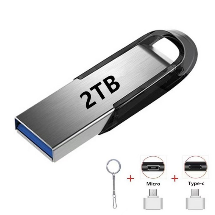 USB 1TB 2TB 1테라 2테라 대용량 외장 메모리 고속 디스크 이동식메모리, 2TB