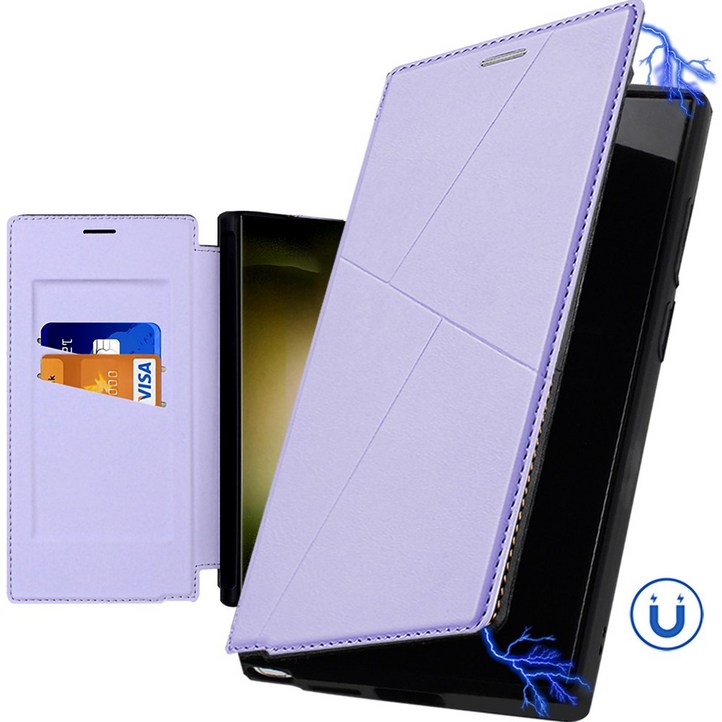 갤럭시 S25 울트라 s24ultra 마그네틱 PU가죽 레더카드 지갑 케이스