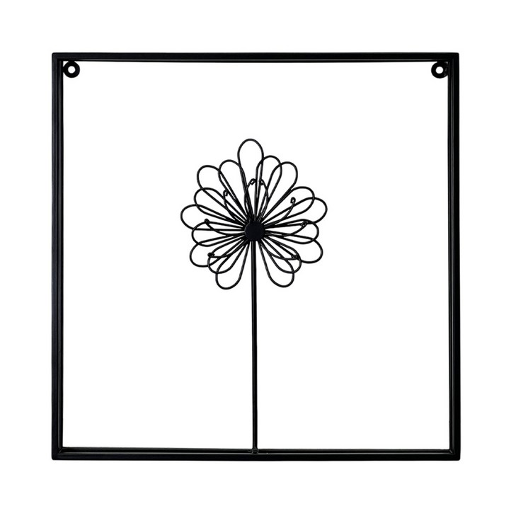 VITALO 메탈 벽장식 북유럽 꽃 액자 거실 까페 현관 인테리어 소품 집들이 선물