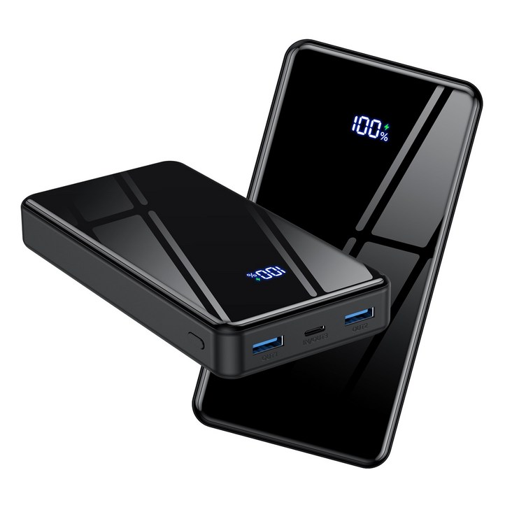 YINTO 대용량 보조배터리 고속충전 30000mAh PD 22.5W QC3.0 잔량표시, 블렉, JM5 YINTO 대용량 보조배터리 고속충전 30000mAh PD 22.5W QC3.0 잔량표시, 블렉, JM5