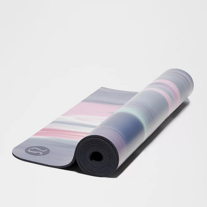 룰루레몬 더매트 요가매트 필라테스 헬스장 홈트 안밀리는 고급 천연고무 재질 매트두께 5mm 논슬립 운동매트 마블