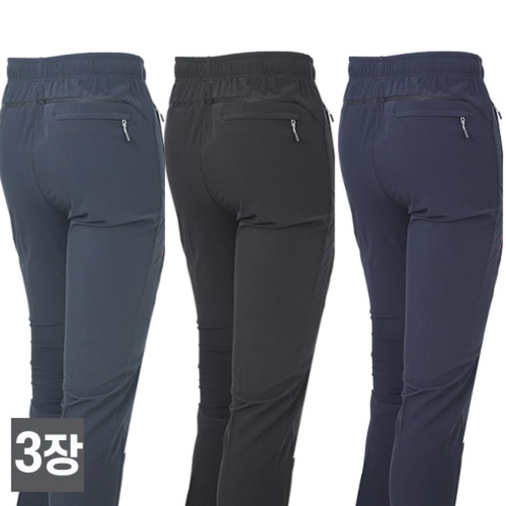 워킹맨 아울렛 3세트 여름시즘 쿨메쉬 스판 런닝 트레이닝 일상복 운동독 밴딩바지 고무줄 바지 빅사이즈 B215
