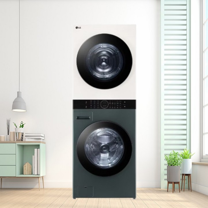10 환급가전 LG전자 트롬 오브제컬렉션 워시타워 세탁기 FX23GJAD  건조기 RD21EJAD 23kg  21kg 세트 방문설치
