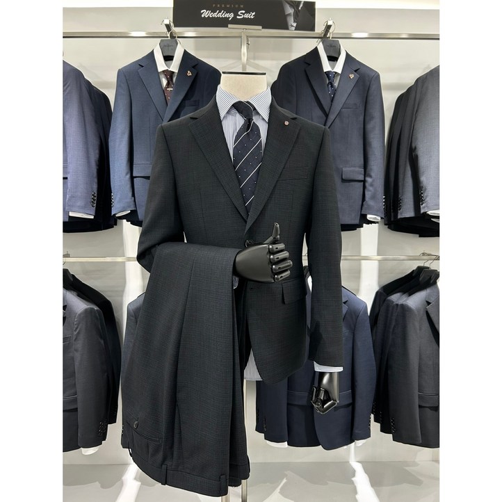 트루젠 COOL 한여름  흡한속건 네이비 기본핏 남자 정장 수트 양복 5277110930141