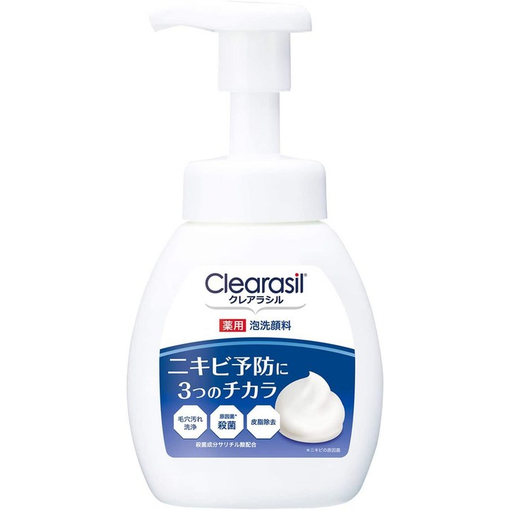클레어 라실 여드름 대책 약용 거품 세안 폼 10X 확실히 살균 200mL