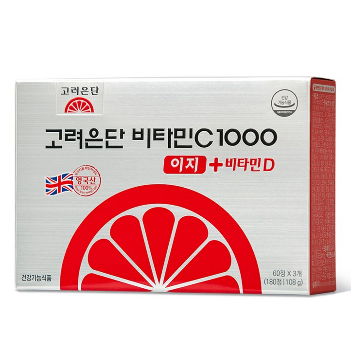 고려은단 비타민C1000 이지 비타민D, 180정, 1개