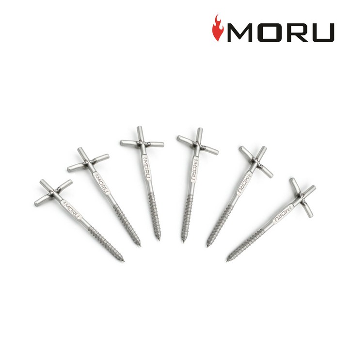 모루 강철 스크류 나사 텐트 팩 6EA SET