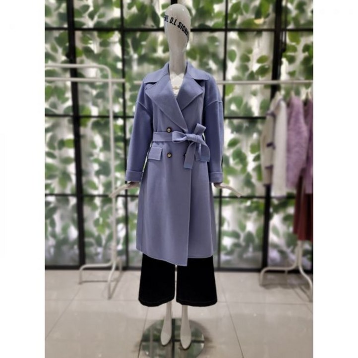 듀엘 벨티드 더블 코트 D234MSG509