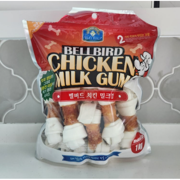 벨버드 치킨밀크껌 애견간식 개껌 벨버드껌 강아지껌