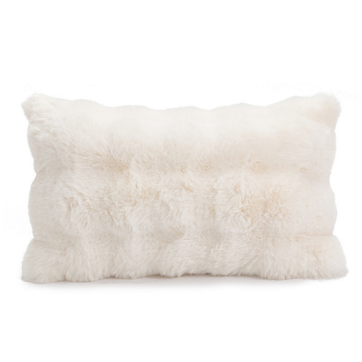 빅무드 버블밍크 퍼 쿠션 국산 솜포함 인테리어 소파쿠션, 오프화이트